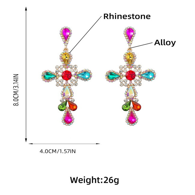 Alloy earrings 2022-6-14-062